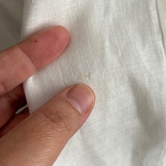 DISSH Cass White Linen Asymmetrical Midi Dress - US 6 - Picture 7 of 8